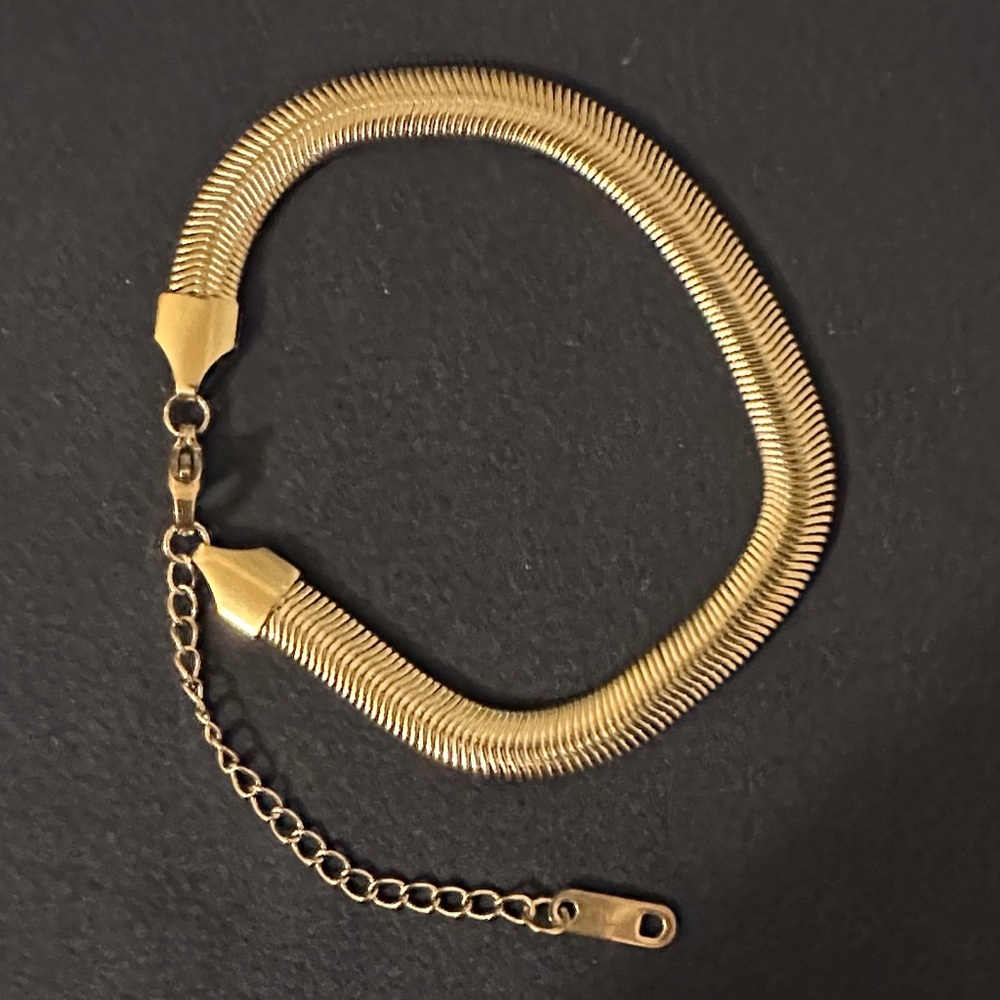 18k gold PVD Stainless Steel snake Bracelet